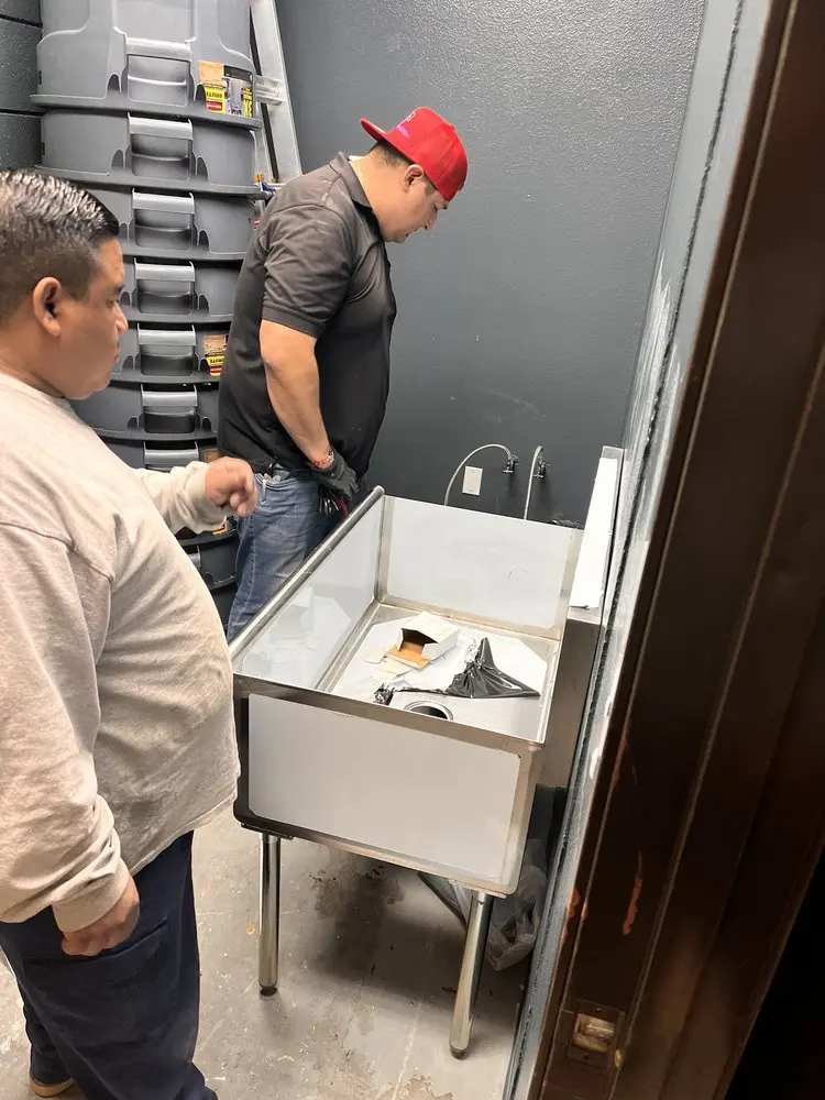 Commercial plumbing and sink installation in Clackamas